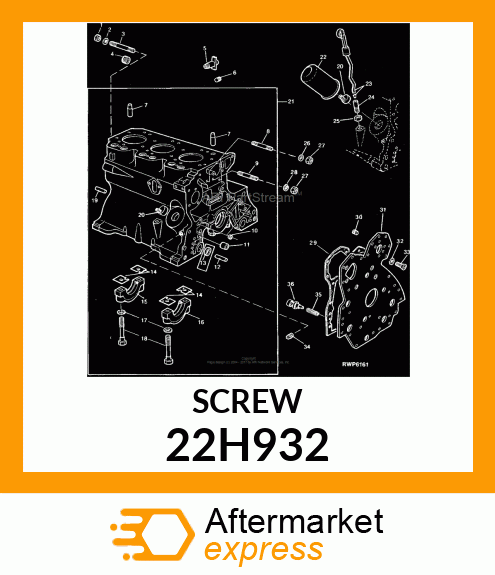 SCREW, SET, SQUARE HEAD 22H932