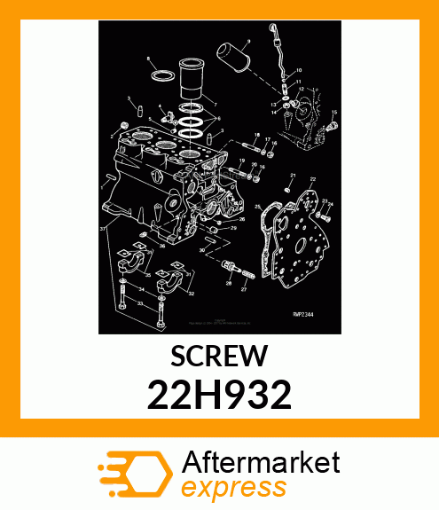 SCREW, SET, SQUARE HEAD 22H932