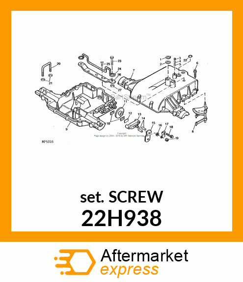 SCREW, SET, SQUARE HEAD 22H938