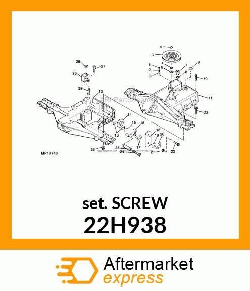 SCREW, SET, SQUARE HEAD 22H938