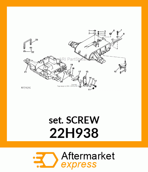 SCREW, SET, SQUARE HEAD 22H938