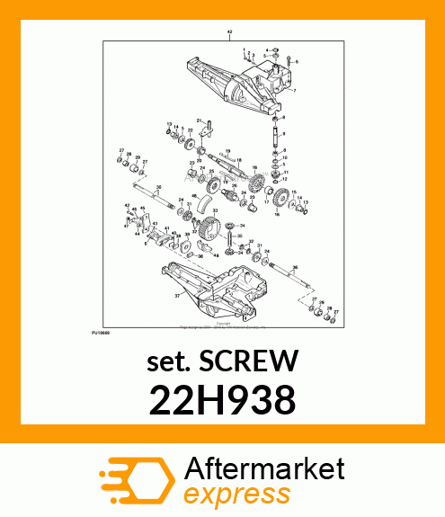 SCREW, SET, SQUARE HEAD 22H938