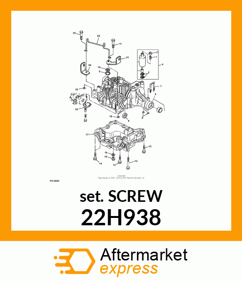 SCREW, SET, SQUARE HEAD 22H938