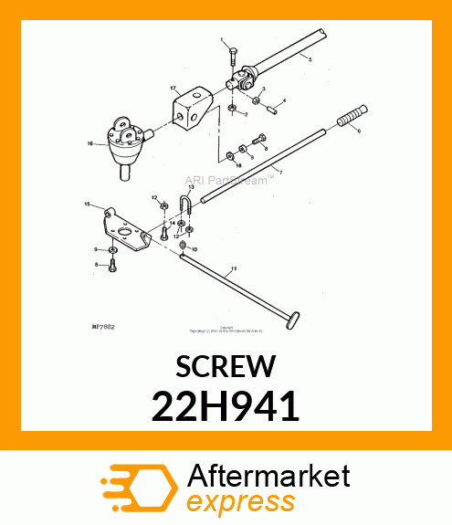 SCREW, SET, SQUARE HEAD 22H941