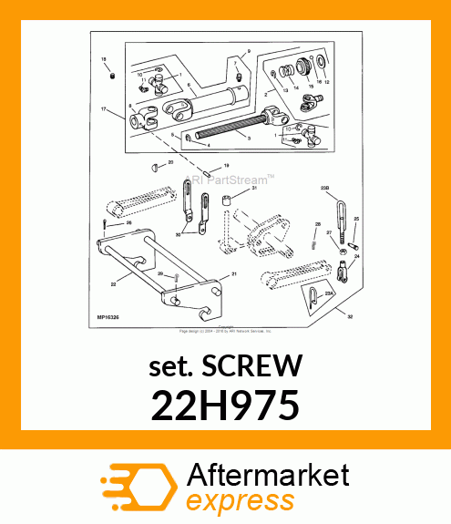 SCREW, SET, HEX SOCKET HEAD 22H975