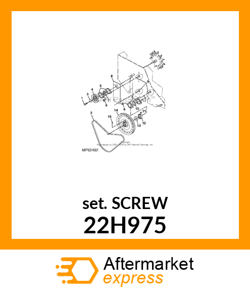 SCREW, SET, HEX SOCKET HEAD 22H975