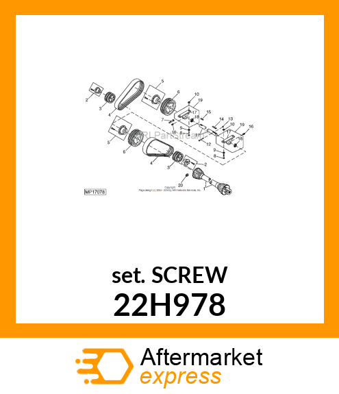 SCREW, SET, HEX SOCKET HEAD 22H978