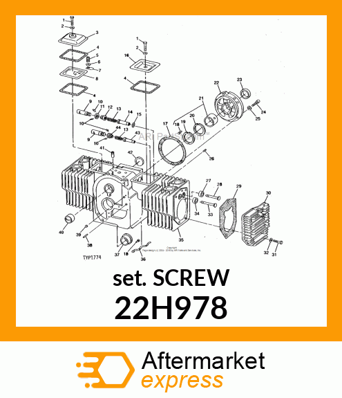 SCREW, SET, HEX SOCKET HEAD 22H978