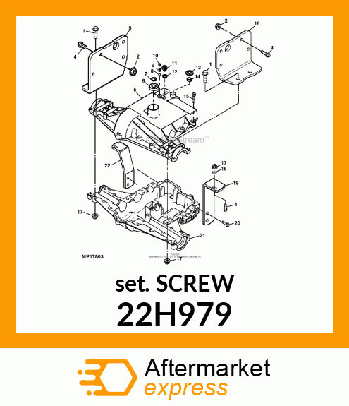 SCREW, SET, HEX SOCKET HEAD 22H979