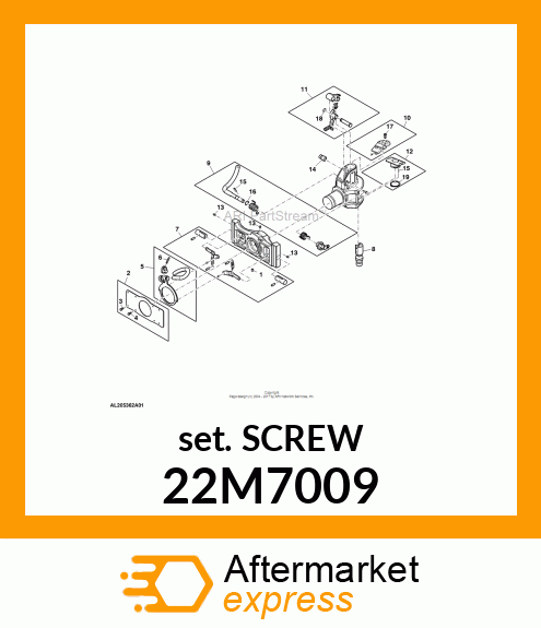 SCREW, SET, METRIC, HEX SKT HDLS 22M7009