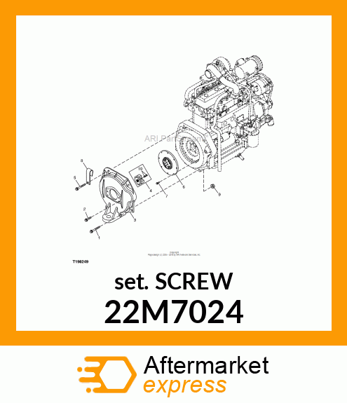 SCREW, SET, METRIC, HEX SKT HDLS 22M7024