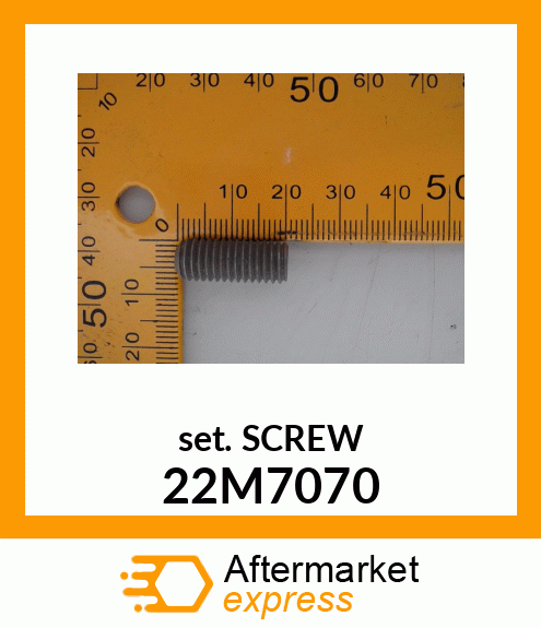 SCREW, SET, METRIC, HEX SKT HDLS 22M7070