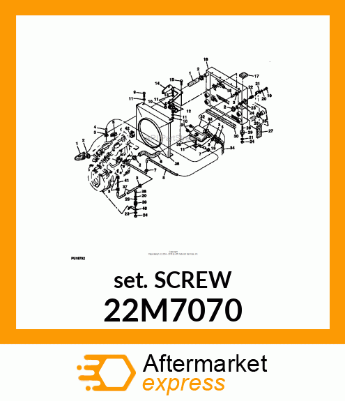 SCREW, SET, METRIC, HEX SKT HDLS 22M7070