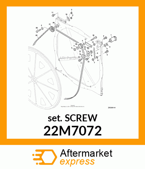 SCREW, SET, METRIC, HEX SKT HDLS 22M7072