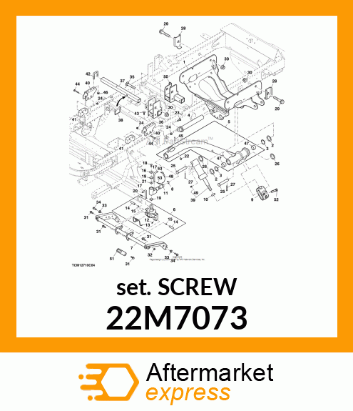 SCREW, SET, METRIC, HEX SKT HDLS 22M7073