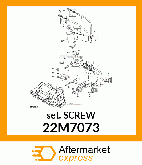 SCREW, SET, METRIC, HEX SKT HDLS 22M7073