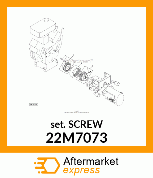 SCREW, SET, METRIC, HEX SKT HDLS 22M7073