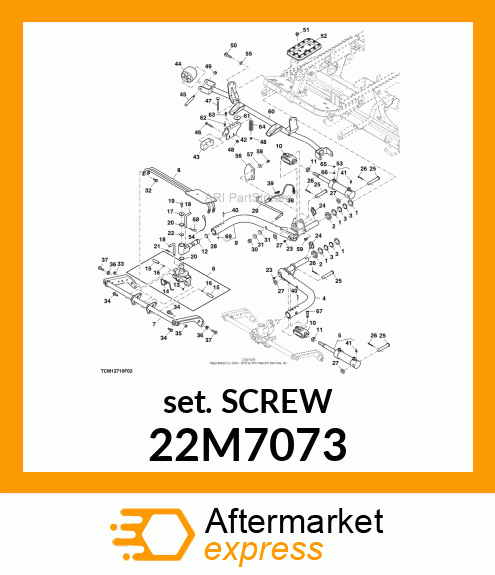 SCREW, SET, METRIC, HEX SKT HDLS 22M7073