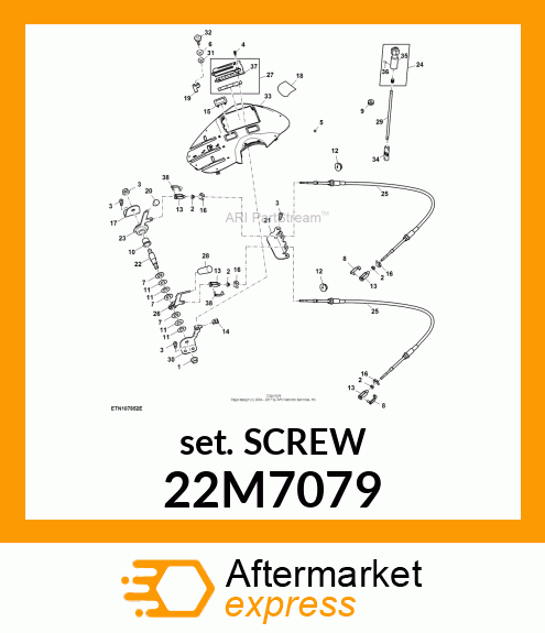 SCREW, SET, METRIC, HEX SKT HDLS 22M7079