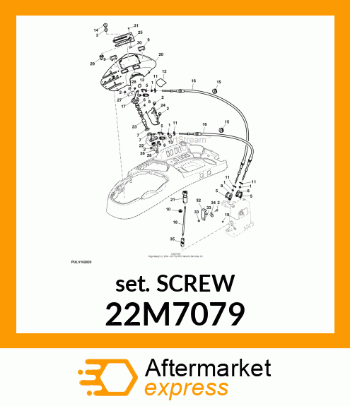 SCREW, SET, METRIC, HEX SKT HDLS 22M7079