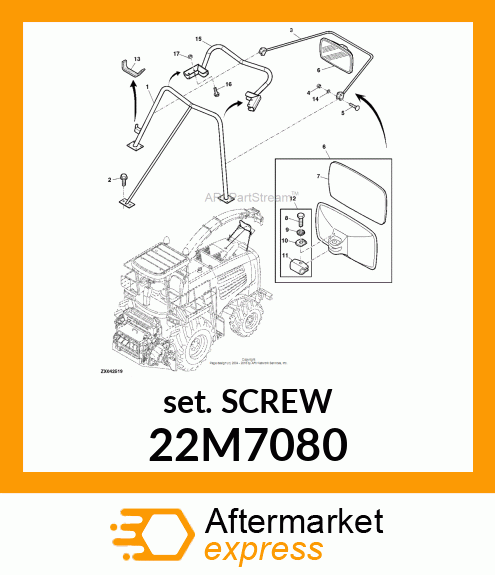 SCREW, SET, METRIC, HEX SKT HDLS 22M7080