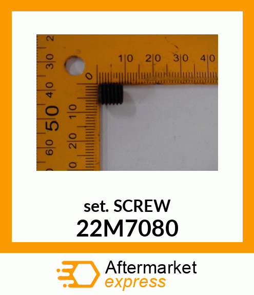 SCREW, SET, METRIC, HEX SKT HDLS 22M7080