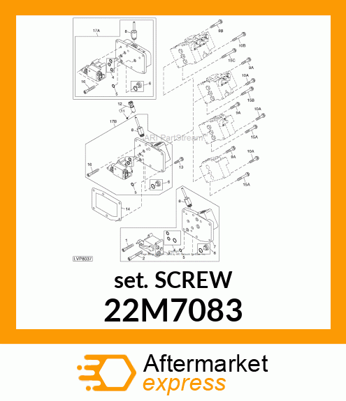 SCREW, SET, METRIC, HEX SKT HDLS 22M7083