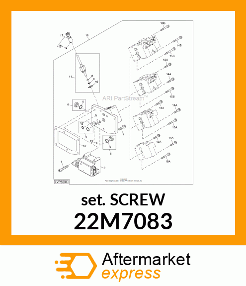 SCREW, SET, METRIC, HEX SKT HDLS 22M7083