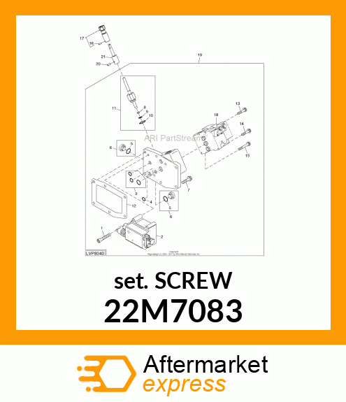 SCREW, SET, METRIC, HEX SKT HDLS 22M7083