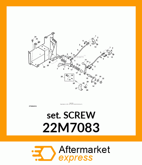 SCREW, SET, METRIC, HEX SKT HDLS 22M7083