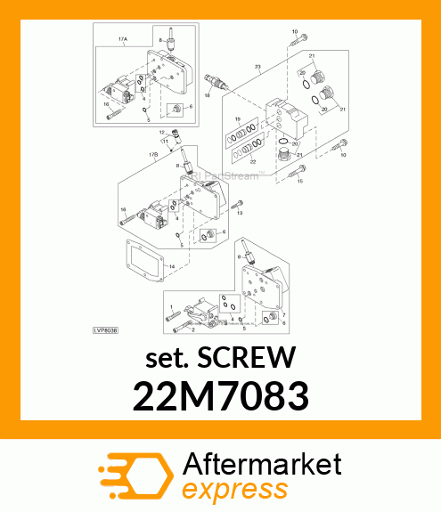 SCREW, SET, METRIC, HEX SKT HDLS 22M7083