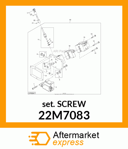 SCREW, SET, METRIC, HEX SKT HDLS 22M7083