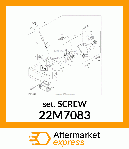 SCREW, SET, METRIC, HEX SKT HDLS 22M7083