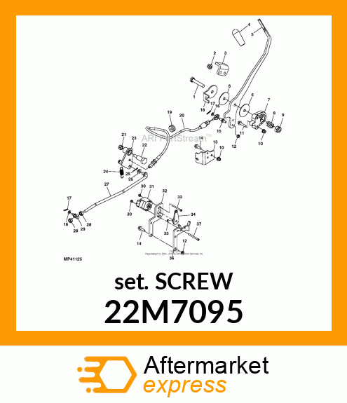 SCREW, SET, METRIC, HEX SKT HDLS 22M7095