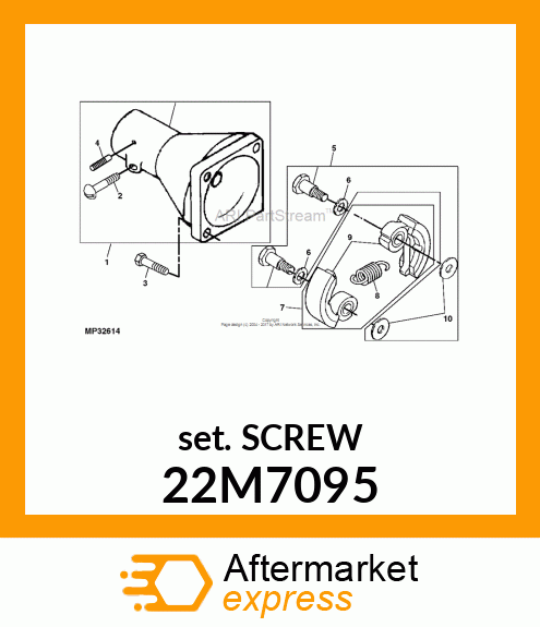 SCREW, SET, METRIC, HEX SKT HDLS 22M7095