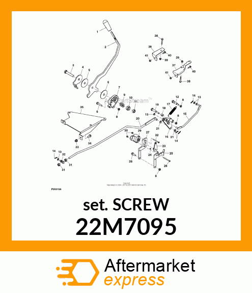 SCREW, SET, METRIC, HEX SKT HDLS 22M7095