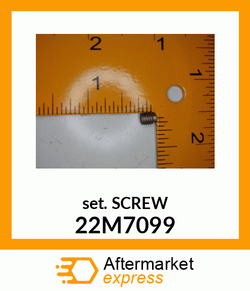 SCREW, SET, METRIC, HEX SKT HDLS 22M7099