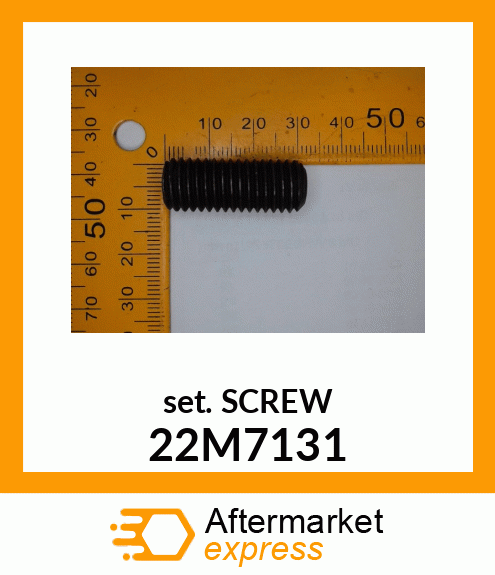 SCREW, SET, METRIC, HEX SKT HDLS 22M7131