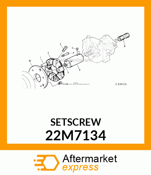 SCREW, SET, METRIC, HEX SKT HDLS 22M7134