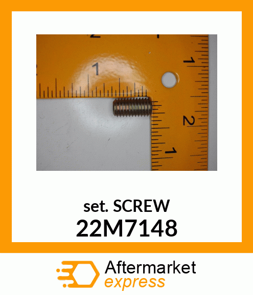 SCREW, SET, METRIC, HEX SKT HDLS 22M7148