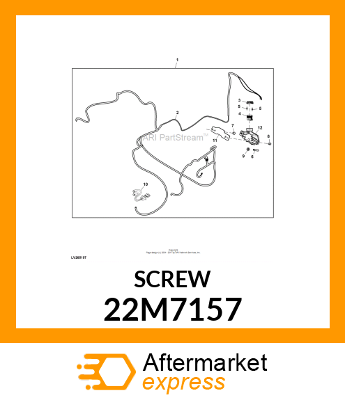 SCREW, SET, METRIC, HEX SKT HDLS 22M7157