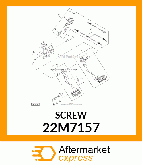 SCREW, SET, METRIC, HEX SKT HDLS 22M7157