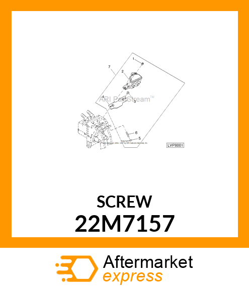 SCREW, SET, METRIC, HEX SKT HDLS 22M7157