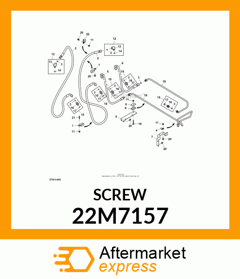 SCREW, SET, METRIC, HEX SKT HDLS 22M7157