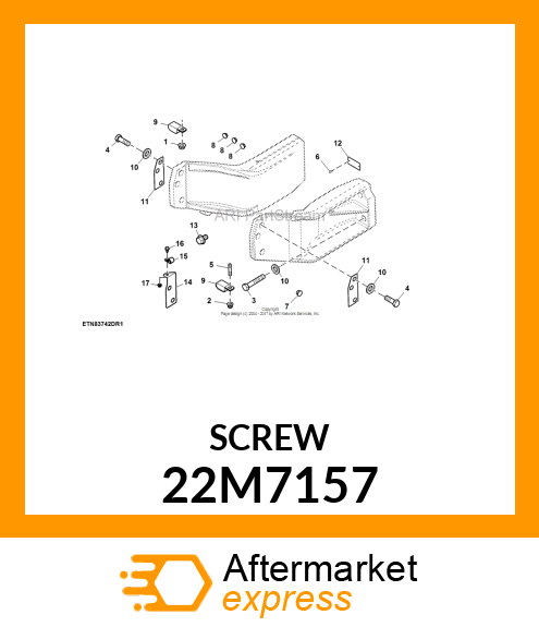 SCREW, SET, METRIC, HEX SKT HDLS 22M7157