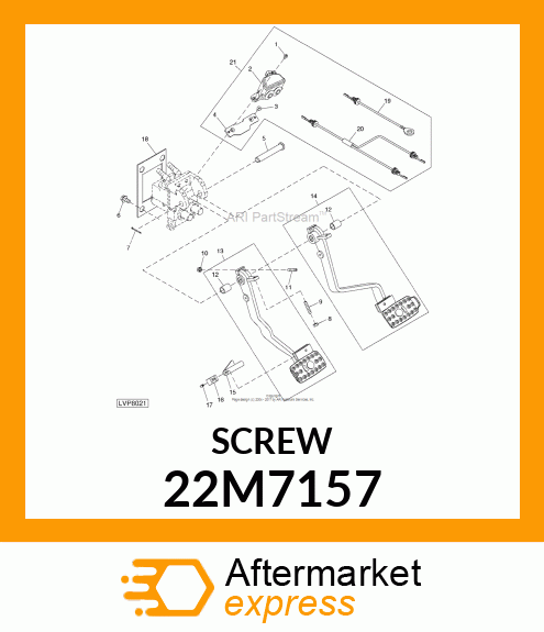 SCREW, SET, METRIC, HEX SKT HDLS 22M7157