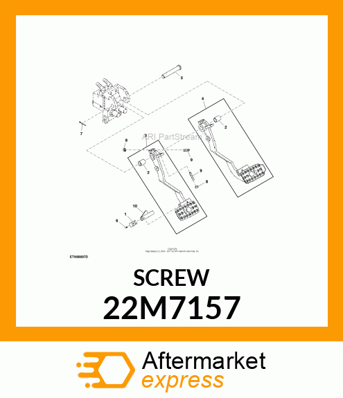 SCREW, SET, METRIC, HEX SKT HDLS 22M7157