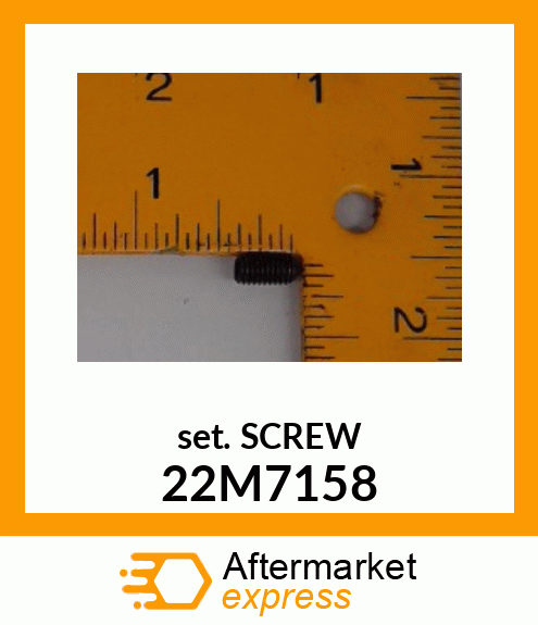 SCREW, SET, METRIC, HEX SKT HDLS 22M7158