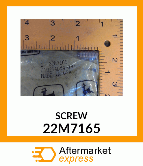 SCREW, SET, METRIC, HEX SKT HDLS 22M7165