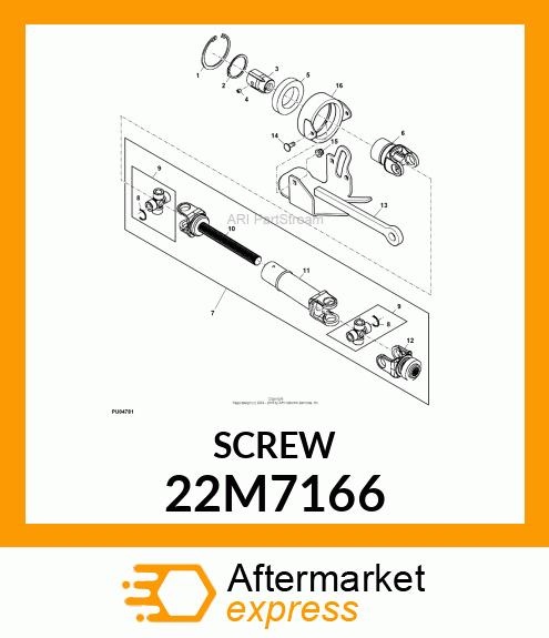 SCREW, SET, METRIC, HEX SKT HDLS 22M7166